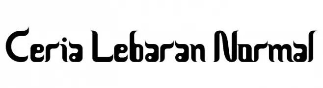 Ceria Lebaran Normal  Frei Schriftart Herunterladen