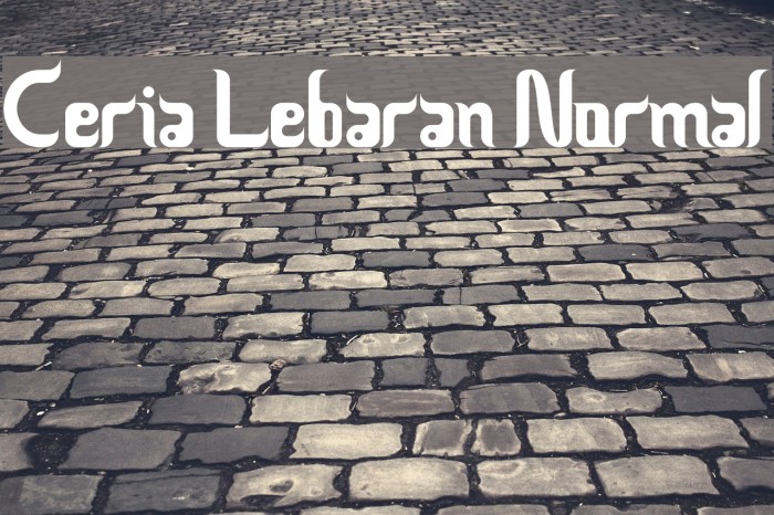 Ceria Lebaran Normal Font examples