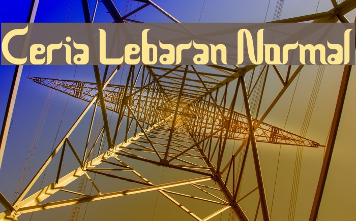 Ceria Lebaran Normal Font examples