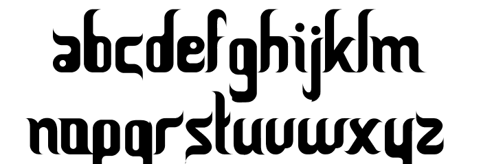 Ceria Lebaran Normal Font LOWERCASE