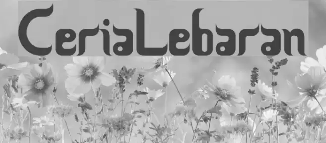 CeriaLebaran Font examples