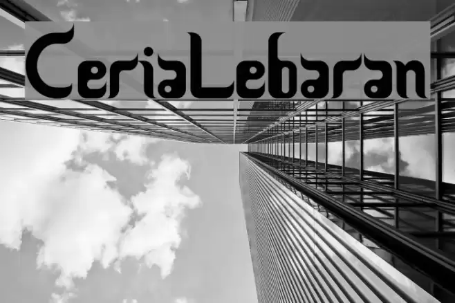 CeriaLebaran Font examples