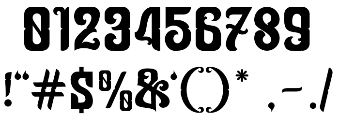 Ceriburn Font OTHER CHARS