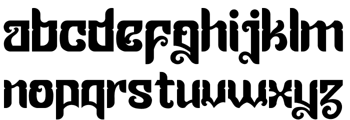 Ceriburn Font LOWERCASE