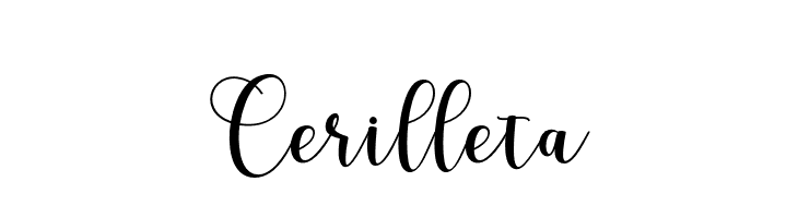 Cerilleta  नि: शुल्क फ़ॉन्ट्स डाउनलोड