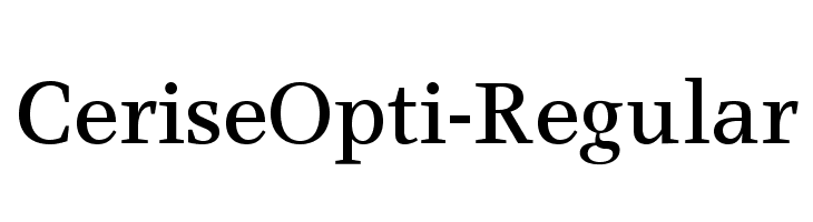 CeriseOpti-Regular Font