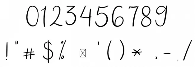 Ceriya Font OTHER CHARS