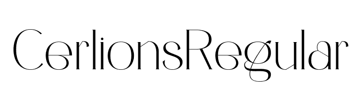 Cerlions Regular  font caratteri gratis