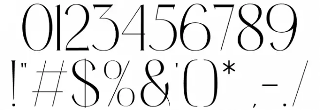 Cerlions Regular Font OTHER CHARS