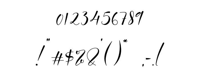 Cerlyneeta Font OTHER CHARS