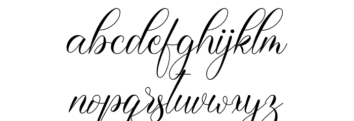 Cerlyneeta Font LOWERCASE