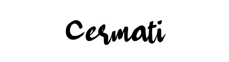 Cermati  font caratteri gratis
