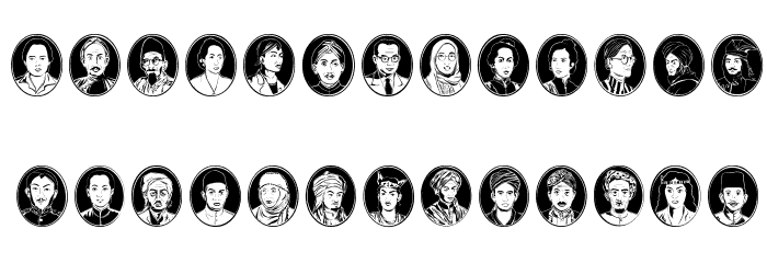 Cermin Pahlawan Font LOWERCASE