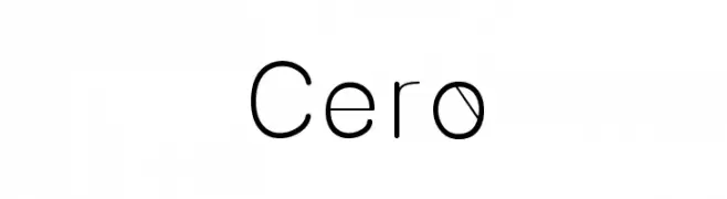Cero  Fuentes Gratis Descargar