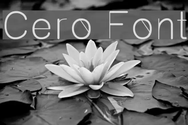 Cero Font examples