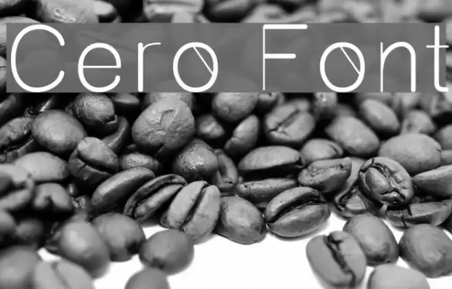 Cero Font examples