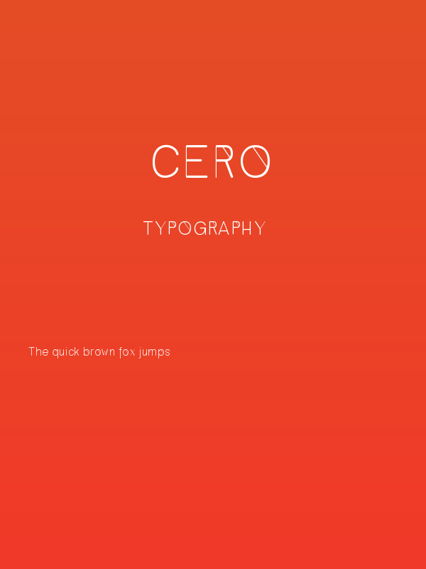 Cero Poster