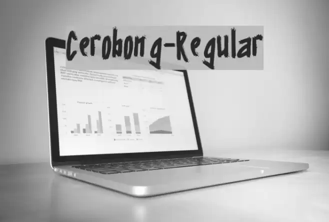 Cerobong-Regular Font examples