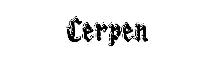 Cerpen  font caratteri gratis