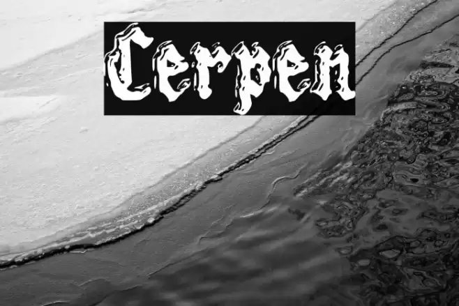 Cerpen Font examples