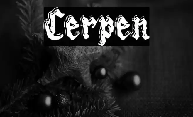 Cerpen Font examples