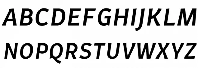CertaSans-MediumItalic Fonte MAIÚSCULAS