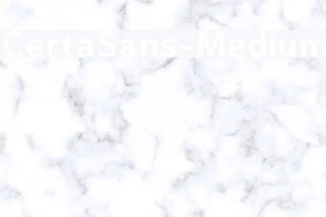 CertaSans-Medium Example 1