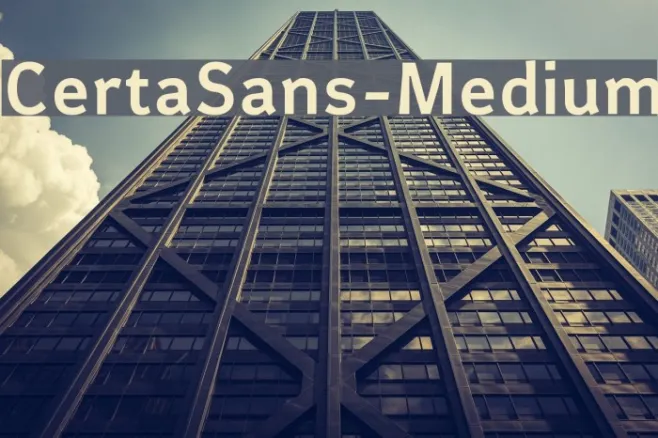 CertaSans-Medium Example 2