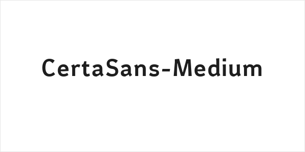 CertaSans-Medium Logo
