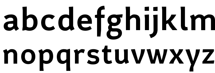 CertaSans-Medium Font LOWERCASE