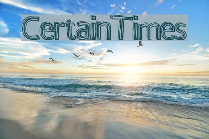CertainTimes Font examples