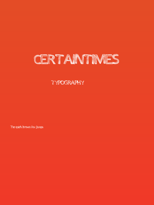 CertainTimes Poster