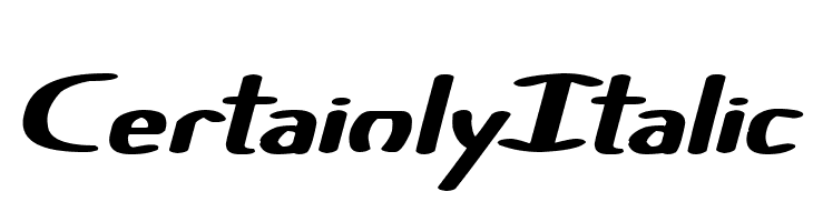 Certainly Italic  font caratteri gratis