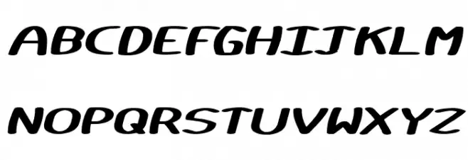 Certainly Italic फ़ॉन्ट अपरकेस