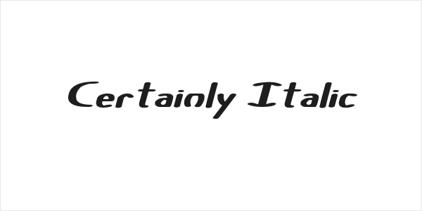 Certainly Italic Logo