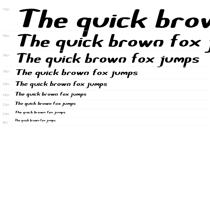 Certainly Italic Waterfall