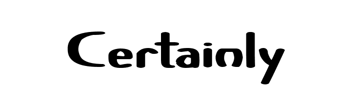 Certainly  font caratteri gratis