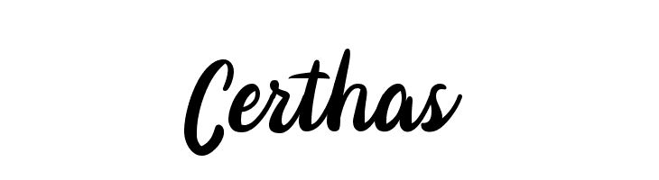 Certhas  フリーフォントのダウンロード