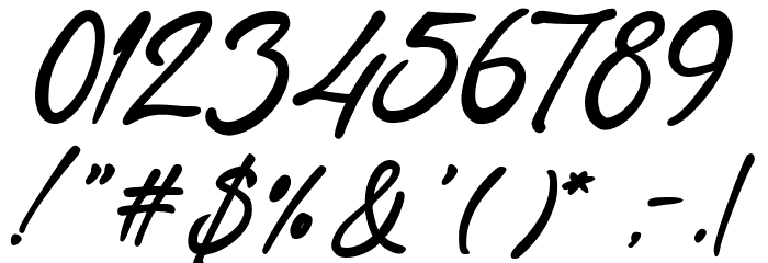 Certification from the Queen Font OTHER CHARS