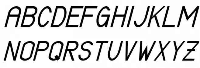 Certified Italic Schriftart Groß