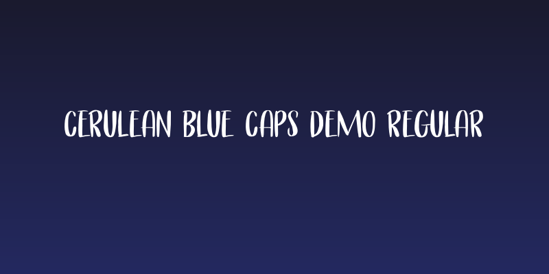 Cerulean Blue Caps DEMO Regular Social Header