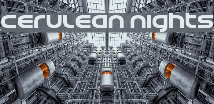 Cerulean Nights Font examples