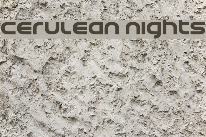 Cerulean Nights Font examples