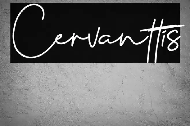 Cervanttis Font examples