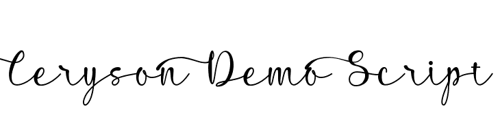 Ceryson Demo Script  Frei Schriftart Herunterladen