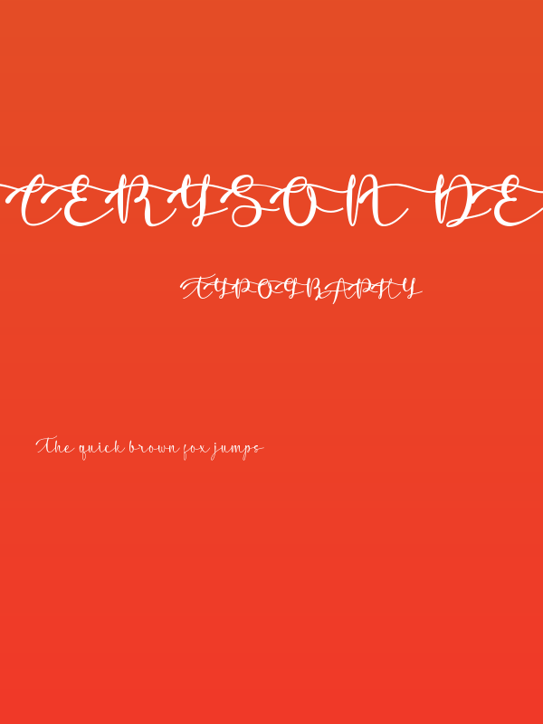 Ceryson Demo Script Poster