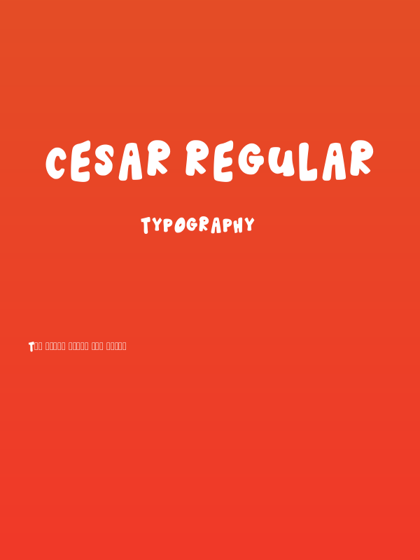Cesar Regular Poster
