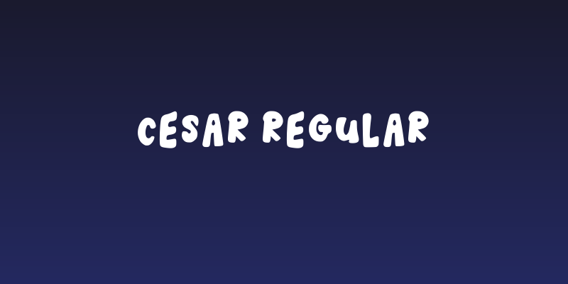 Cesar Regular Social Header