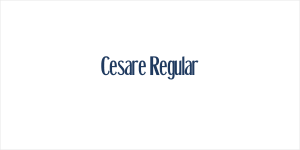 Cesare Regular Logo