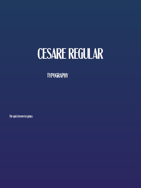 Cesare Regular Poster